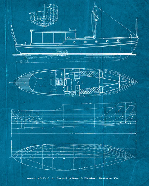 SunDance Graphics | Image Detail - 11102J - Ship Blueprints I