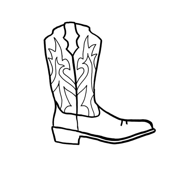 How To Draw A Cowboy Boot Easy Drawing Tutorial For K - vrogue.co